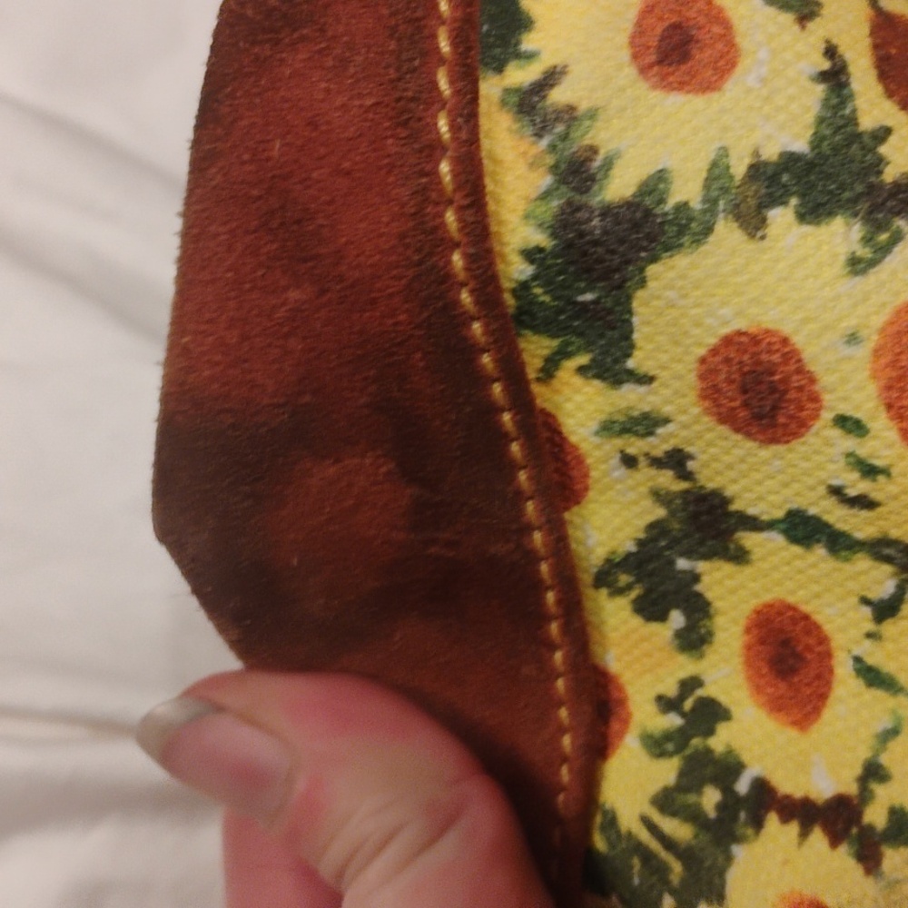 Dooney & Bourke Yellow Floral Canvas Tote - Picture 5 of 6
